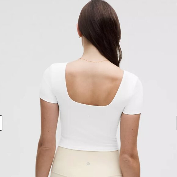 lululemon athletica | Wunder Under SmoothCover Square Neck T-Shirt (NWT!) - Picture 8 of 9